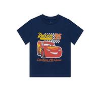 Disney T-Shirts Chemise de Voitures | T-Shirt Lightning Mcqueen pour l’été | Tee-Shirt garçon Enfant en Coton | Bleu 5-6 Ans