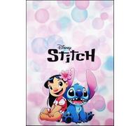 Disney Tableau mural ou de table, série Cartoon Lilo et Stitch Bulle, impression artistique sur bois, 30 x 21 cm