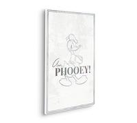 Disney Tableau sur châssis en bois véritable - Donald Duck Phooey! - Dimensions : 40 x 60 cm - Décoration murale pour chambre d'enfant