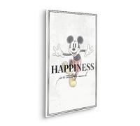 Disney Tableau sur châssis en bois véritable - Mickey Be Kind - Dimensions : 40 x 60 cm - Pour chambre d'enfant