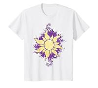 Disney Tangled Raiponce Sun Doodle T-Shirt, Enfant, Blanc, 3 ans
