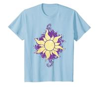 Disney Tangled Raiponce Sun Doodle T-Shirt, Enfant, Bleu Céleste, 3 ans