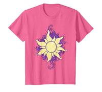 Disney Tangled Raiponce Sun Doodle T-Shirt, Enfant, Rose Chiné, 3 ans