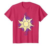 Disney Tangled Raiponce Sun Doodle T-Shirt, Enfant, Rouge Chiné, 2 ans