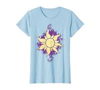 Disney Tangled Raiponce Sun Doodle T-Shirt, Femme, Bleu Céleste, 3XL