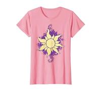 Disney Tangled Raiponce Sun Doodle T-Shirt, Femme, Rose, 3XL