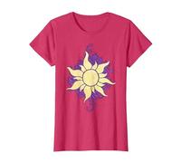 Disney Tangled Raiponce Sun Doodle T-Shirt, Femme, Rouge Chiné, 3XL