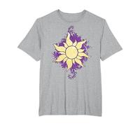 Disney Tangled Raiponce Sun Doodle T-Shirt, Homme Grandes tailles, Gris Chiné, 3X Tall