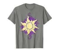 Disney Tangled Raiponce Sun Doodle T-Shirt, Homme, Vert kaki chiné, 3XL