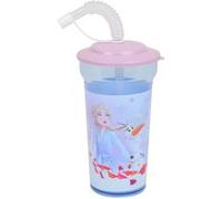 Disney tasse à boire avec paille Frozen girls 400 ml rose/bleu multicolore G