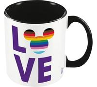 Disney - Tasse à café "Pride", "Love" PM5314 (Taille unique) (Blanc/Violet/Noir)