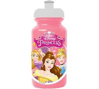 Disney TATAWAY Gourde rose en plastique Princesses 380 ml avec fermeture anti-goutte et bande antidérapante