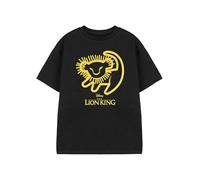 Disney Tee-Shirt Graphique Noir pour Enfants du Roi Lion | T-Shirt Unisexe à Manches Courtes | Haut décontracté à col Rond