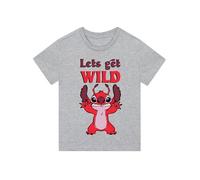 Disney Tee Shirt Vetement Stitch Garcons | Leroy T-Shirts à Manches Courtes Garçon | Gris 7-8 Ans
