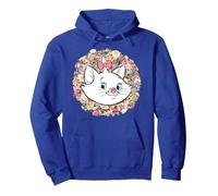 Disney The Aristocats Marie Floral Portrait Sweat à Capuche, Unisexe pour adultes, Bleu Royal, XL