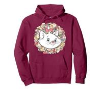 Disney The Aristocats Marie Floral Portrait Sweat à Capuche, Unisexe pour adultes, Marron, L