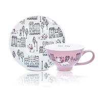 Disney The Aristochats Ensemble tasse à thé et soucoupe en céramique 355 ml