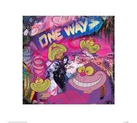 Disney The Cheshire Cat (Graffiti) 40 x 40 cm Toile Imprimée