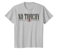 Disney The Emperor's New Groove Kuzco No Touchy T-Shirt, Enfant, Argent, 6 ans