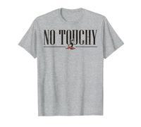 Disney The Emperor's New Groove Kuzco No Touchy T-Shirt, Homme, Gris Chiné, 4XL