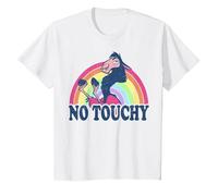 Disney The Emperor's New Groove Kuzco Rainbow No Touchy T-Shirt, Enfant, Blanc, 3 ans