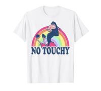Disney The Emperor's New Groove Kuzco Rainbow No Touchy T-Shirt, Homme, Blanc, 4XL