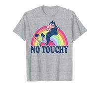Disney The Emperor's New Groove Kuzco Rainbow No Touchy T-Shirt, Homme, Gris Chiné, S