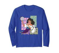 Disney The Hunchback Of Notre Dame Esmeralda Dancing Logo Manche Longue, Unisexe pour adultes, Bleu Royal, XL