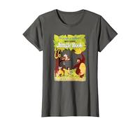Disney The Jungle Book Retro Movie Poster T-Shirt, Femme, Asphalte, 3XL
