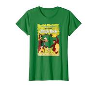 Disney The Jungle Book Retro Movie Poster T-Shirt, Femme, Vert Kelly, S