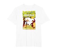 Disney The Jungle Book Retro Movie Poster T-Shirt, Homme Grandes tailles, Blanc, 2X Tall