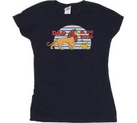 Disney - "The Lion King Dad Boss" T-shirt pour femme BI25324 (XL) (Bleu marine)