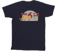 Disney - "The Lion King Dad Boss" T-shirt pour homme BI32922 (L) (Bleu marine)