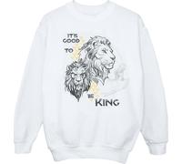 Disney - "The Lion King It's Good To Be King" Sweatshirt für Jungen BI21529 (116) (Weiß)