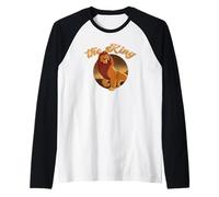 Disney The Lion King Mufasa The King Distressed Portrait Manche Raglan