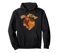 Disney The Lion King Mufasa The King Distressed Portrait Sweat à Capuche