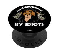 Disney The Lion King Scar I'm Surrounded By Idiots PopSockets PopGrip Interchangeable