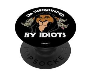 Disney The Lion King Scar I'm Surrounded By Idiots PopSockets PopGrip Interchangeable