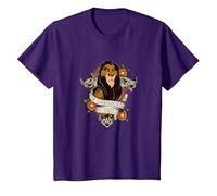 Disney The Lion King Scar With Hyenas Surrounded By Idiots T-Shirt, Enfant, Violet, 2 ans