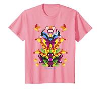 Disney The Lion King Simba Nala Animal Tower Cartoon C2 T-Shirt, Enfant, Rose, 4 ans