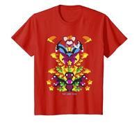Disney The Lion King Simba Nala Animal Tower Cartoon C2 T-Shirt, Enfant, Rouge, 4 ans
