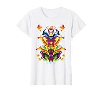 Disney The Lion King Simba Nala Animal Tower Cartoon C2 T-Shirt, Femme, Blanc, S