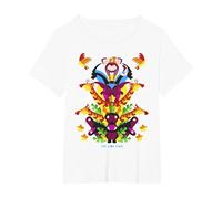 Disney The Lion King Simba Nala Animal Tower Cartoon C2 T-Shirt, Femme Grandes tailles, Blanc, 1X