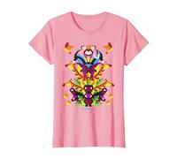 Disney The Lion King Simba Nala Animal Tower Cartoon C2 T-Shirt, Femme, Rose, M