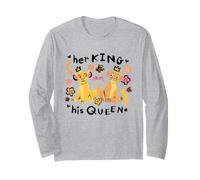 Disney The Lion King Valentine's Day Her King His Queen Manche Longue