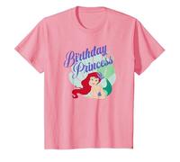 Disney The Little Mermaid Ariel Birthday Princess Vintage T-Shirt, Enfant, Rose, 12 ans