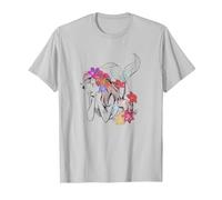 Disney The Little Mermaid Ariel Real Flowers T-Shirt, Homme, Argent, XL