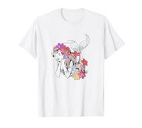Disney The Little Mermaid Ariel Real Flowers T-Shirt, Homme, Blanc, XXL