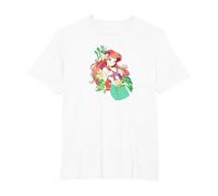 Disney The Little Mermaid Ariel Shoujo Upper Body T-Shirt, Homme Grandes tailles, Blanc, 2X Tall