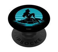 Disney The Little Mermaid Ariel Silhouette in Blue PopSockets PopGrip Interchangeable